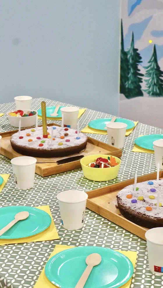 Exemple de gourmandises proposées pour un anniversaire chez Palomano Toulouse Turpan.