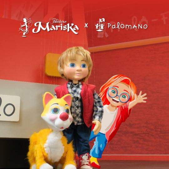 Marionnettes du Théâtre Mariska et personnage Palomano à Saint-Quentin